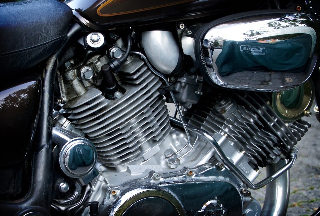 A motorcycle alternator.