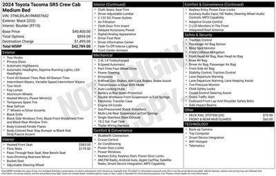 2024 Toyota Tacoma SR5