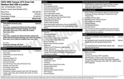2022 GMC Canyon 4WD AT4 w/Leather