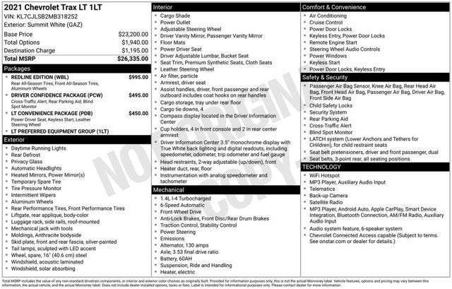 2021 Chevrolet Trax LT
