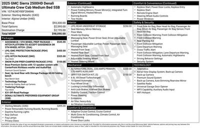 2025 GMC Sierra 2500HD Denali Ultimate