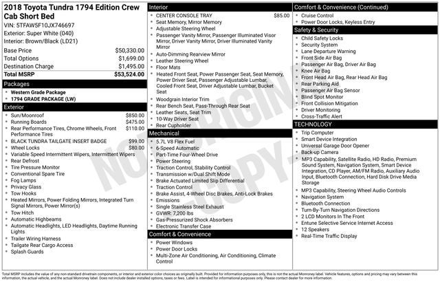 2018 Toyota Tundra 1794