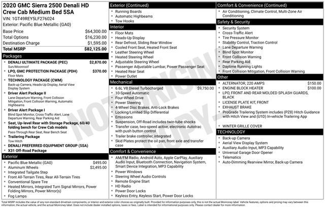 2020 GMC Sierra 2500HD Denali