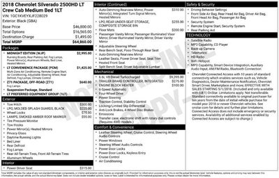 2018 Chevrolet Silverado 2500HD LT