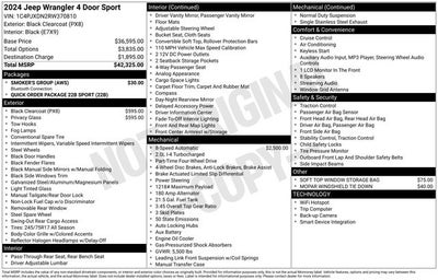 2024 Jeep Wrangler Sport