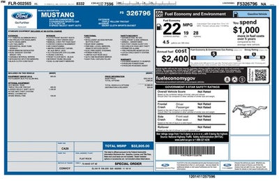 2015 Ford Mustang V6