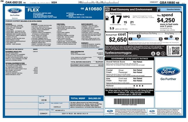 2016 Ford Flex Limited w/EcoBoost