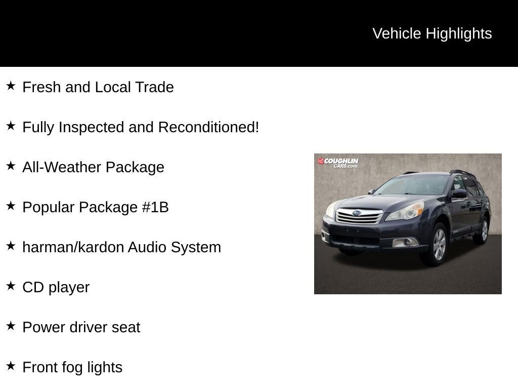 2012 Subaru Outback 2.5i Premium