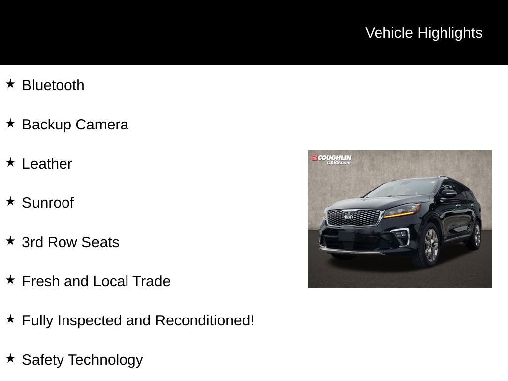 2019 Kia Sorento SX Limited