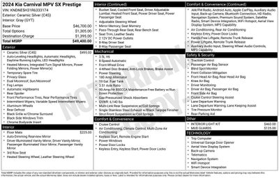 2024 Kia Carnival SX Prestige