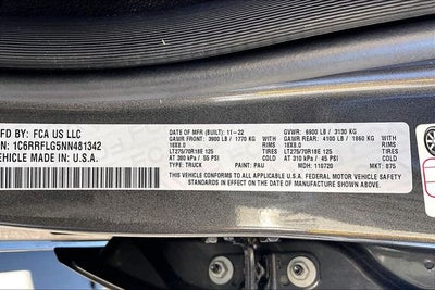 2022 RAM 1500 Rebel