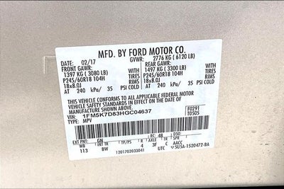 2017 Ford Explorer XLT