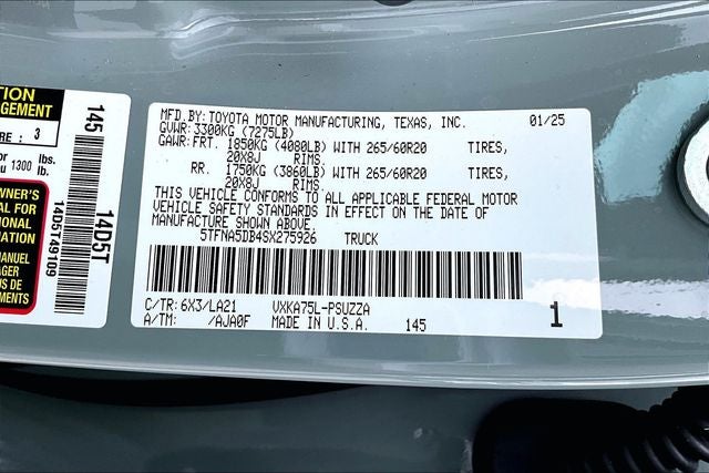 2025 Toyota Tundra Platinum