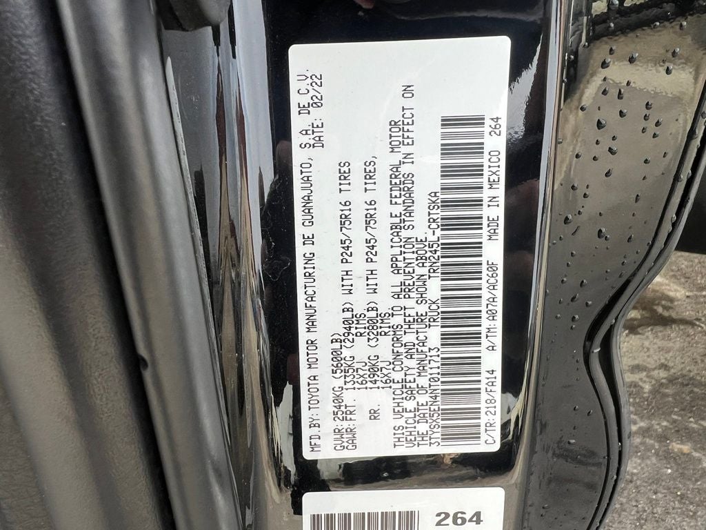 2022 Toyota Tacoma SR