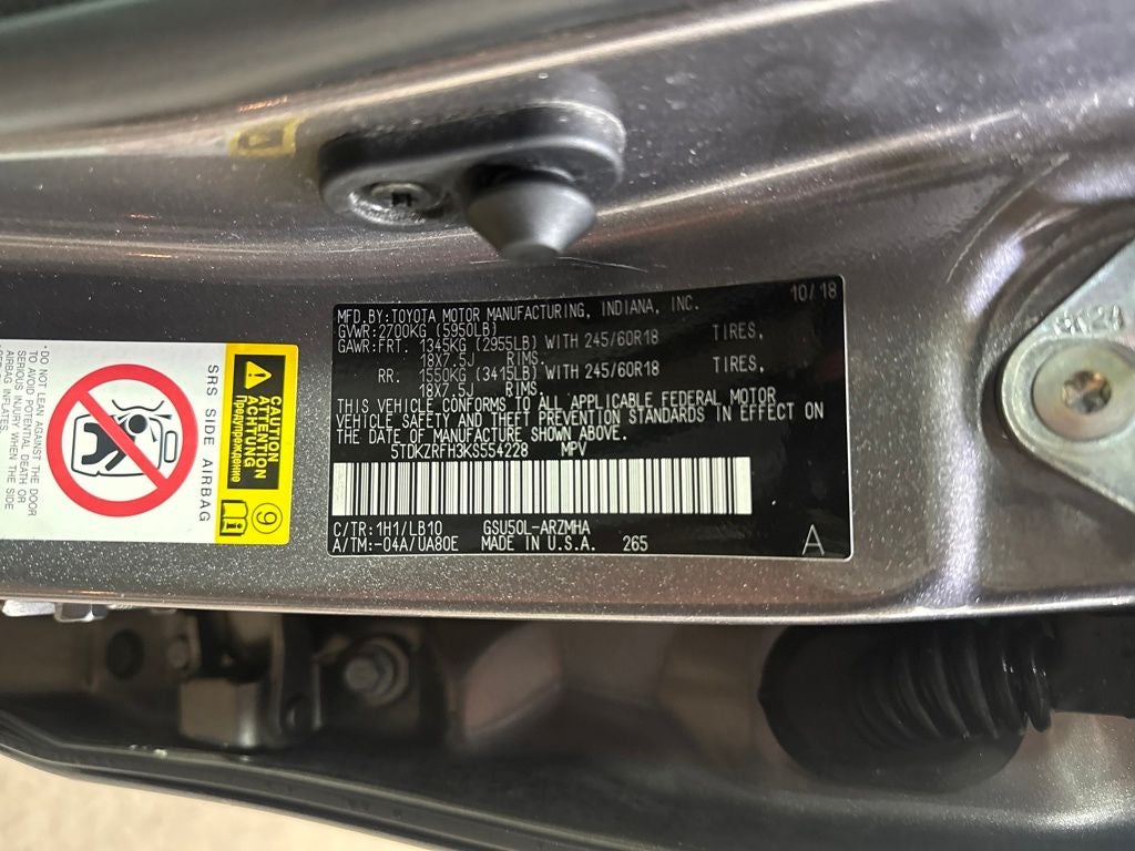 2019 Toyota Highlander SE