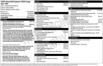 2025 Chevrolet Express Cargo WT