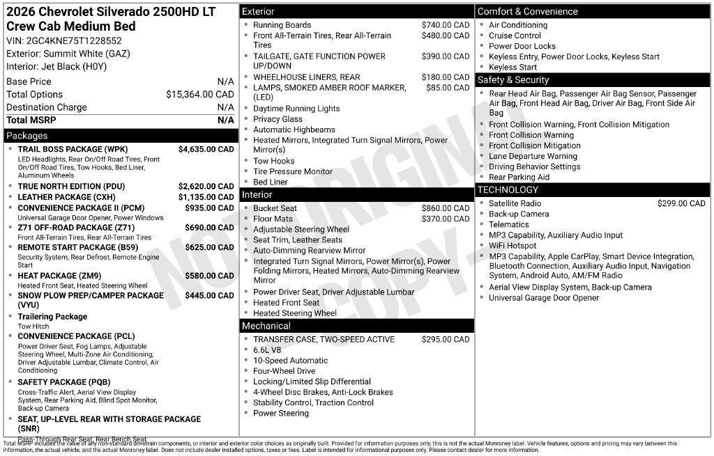 2026 Chevrolet Silverado 2500 HD LT