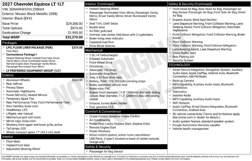 2027 Chevrolet Equinox LT