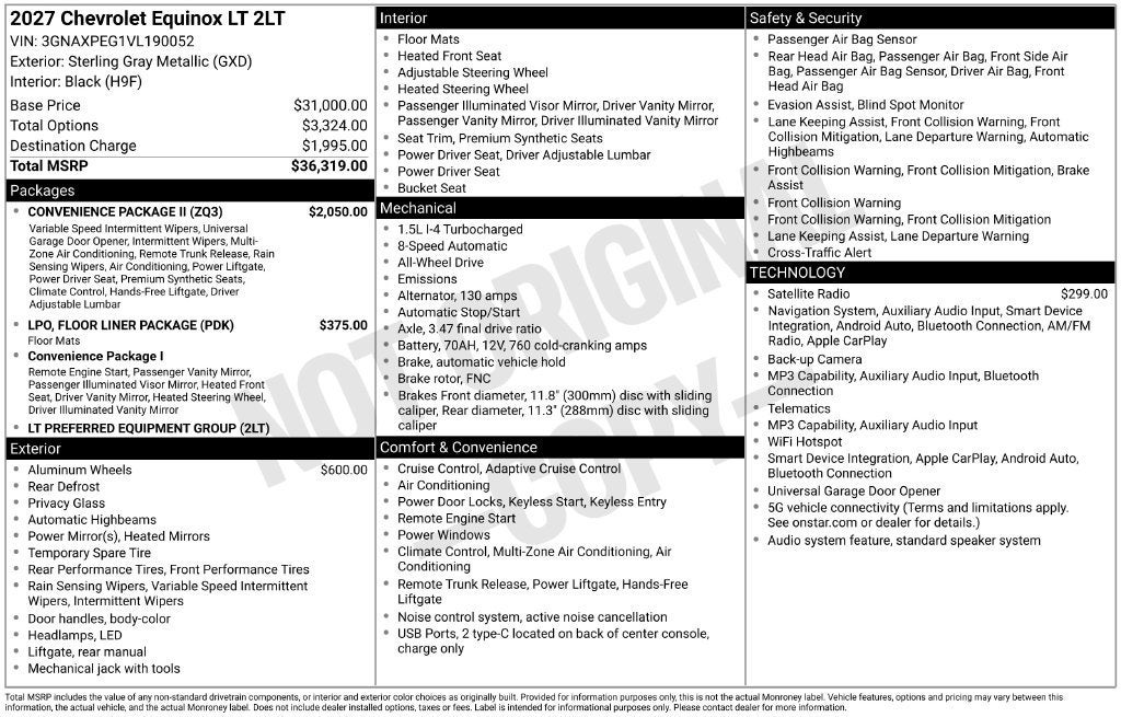 2027 Chevrolet Equinox LT