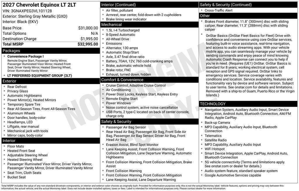 2027 Chevrolet Equinox LT