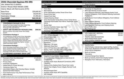 2026 Chevrolet Equinox RS