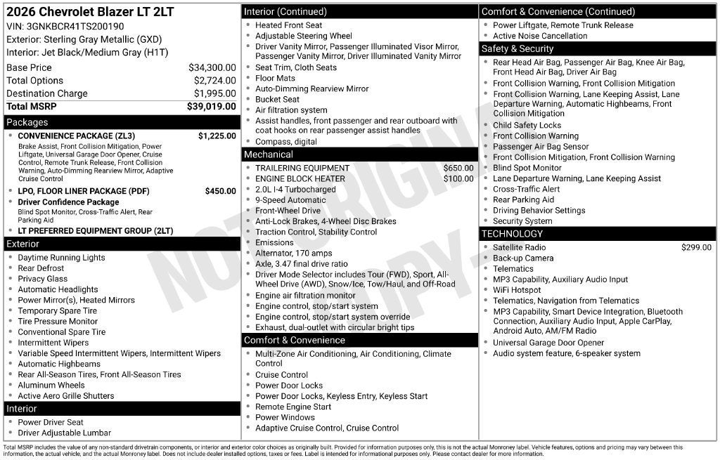 2026 Chevrolet Blazer 2LT