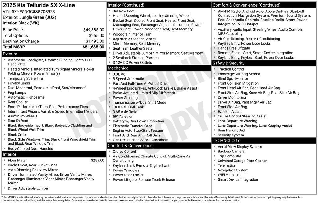 2025 Kia Telluride SX X-Line