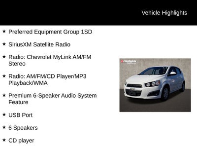 2013 Chevrolet Sonic LT