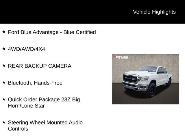 2019 RAM 1500 Big Horn/Lone Star