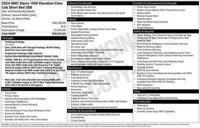 2024 GMC Sierra 1500 Elevation