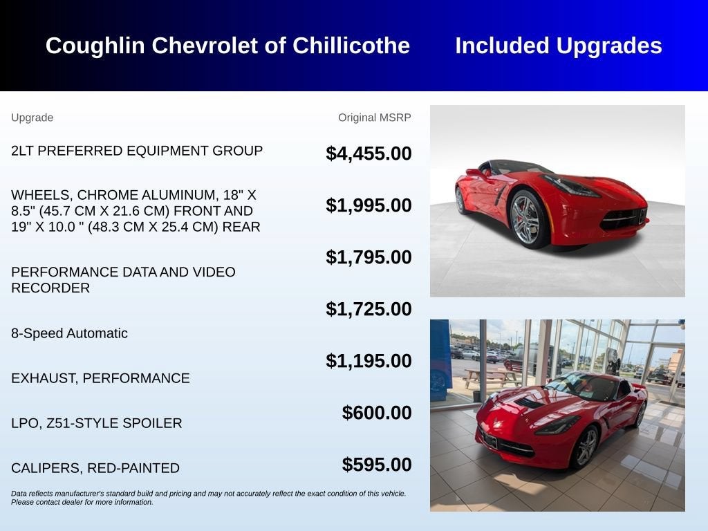 2016 Chevrolet Corvette Stingray 2LT