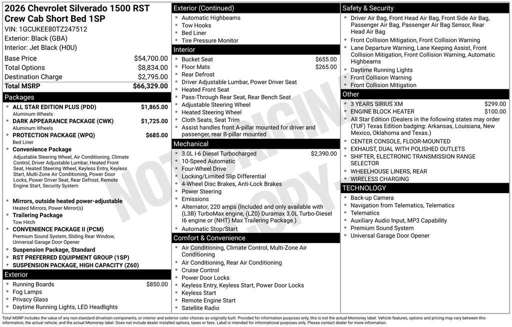 2026 Chevrolet Silverado 1500 RST