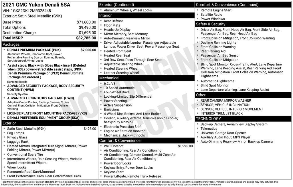 2021 GMC Yukon Denali