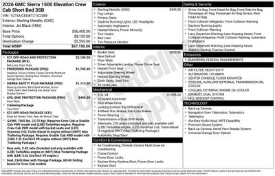 2026 GMC Sierra 1500 Elevation