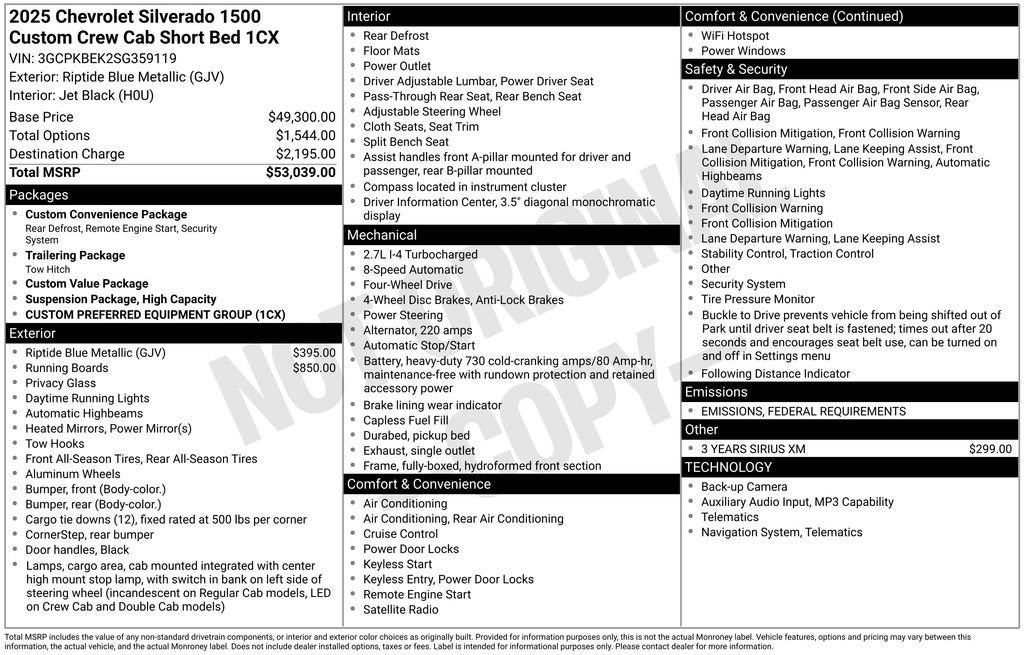 2025 Chevrolet Silverado 1500 Custom