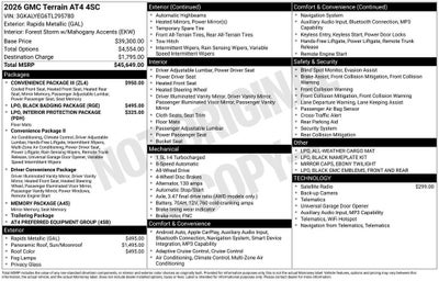 2026 GMC Terrain AT4