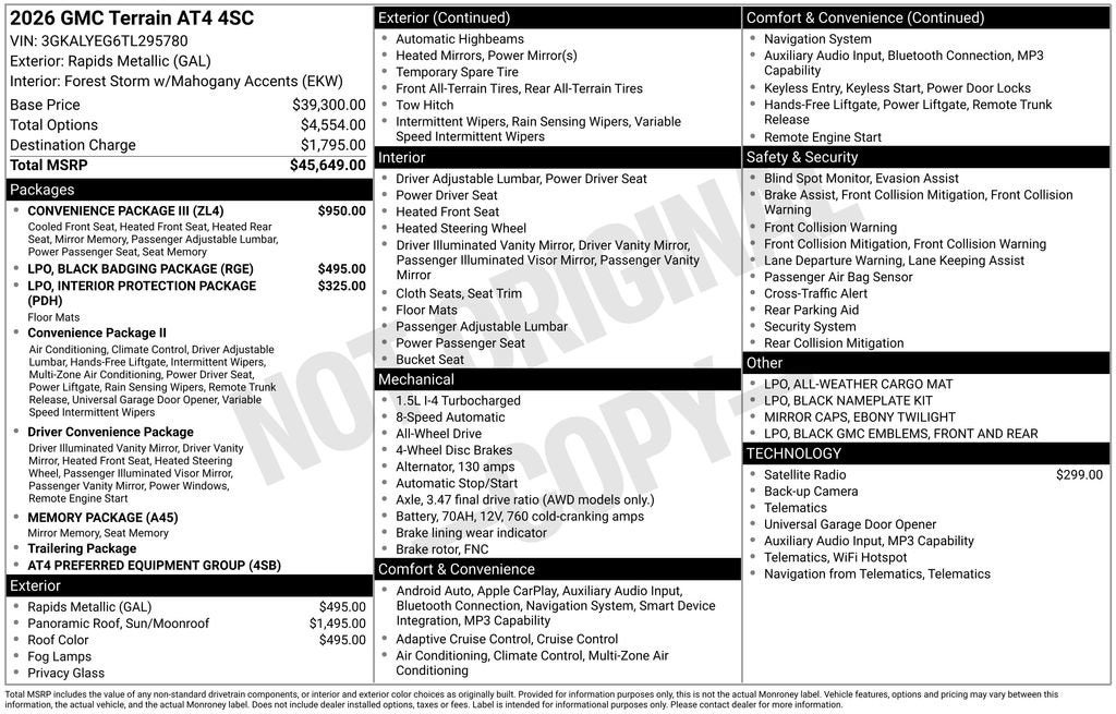 2026 GMC Terrain AT4