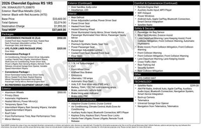 2026 Chevrolet Equinox RS