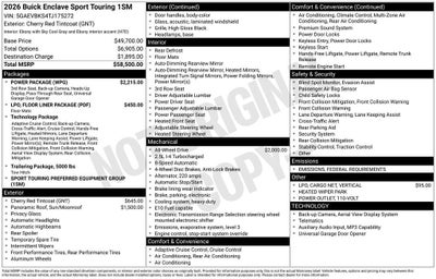 2026 Buick Enclave Sport Touring