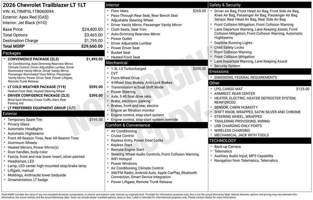 2026 Chevrolet Trailblazer LT