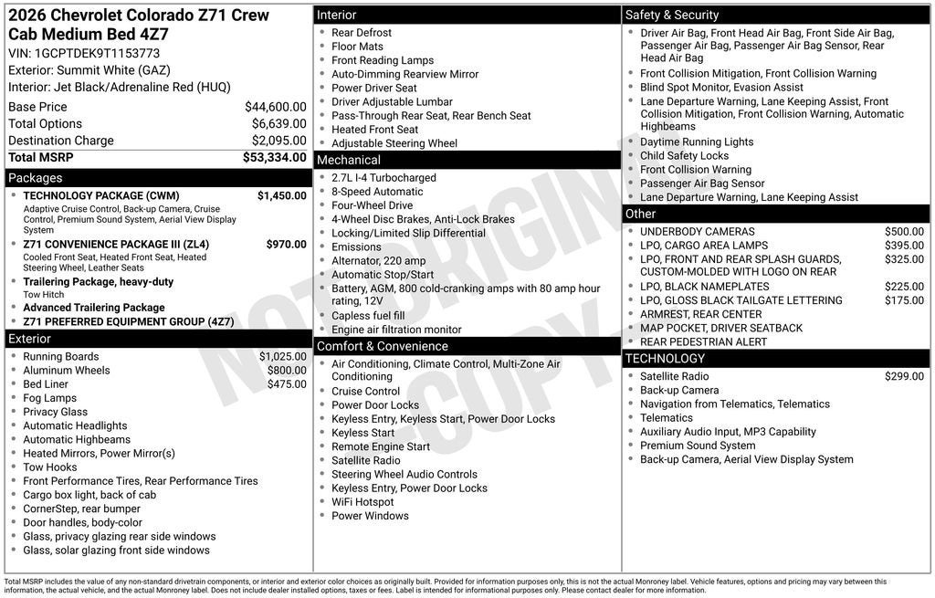 2026 Chevrolet Colorado Z71