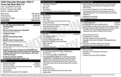 2026 Chevrolet Silverado 1500 LT