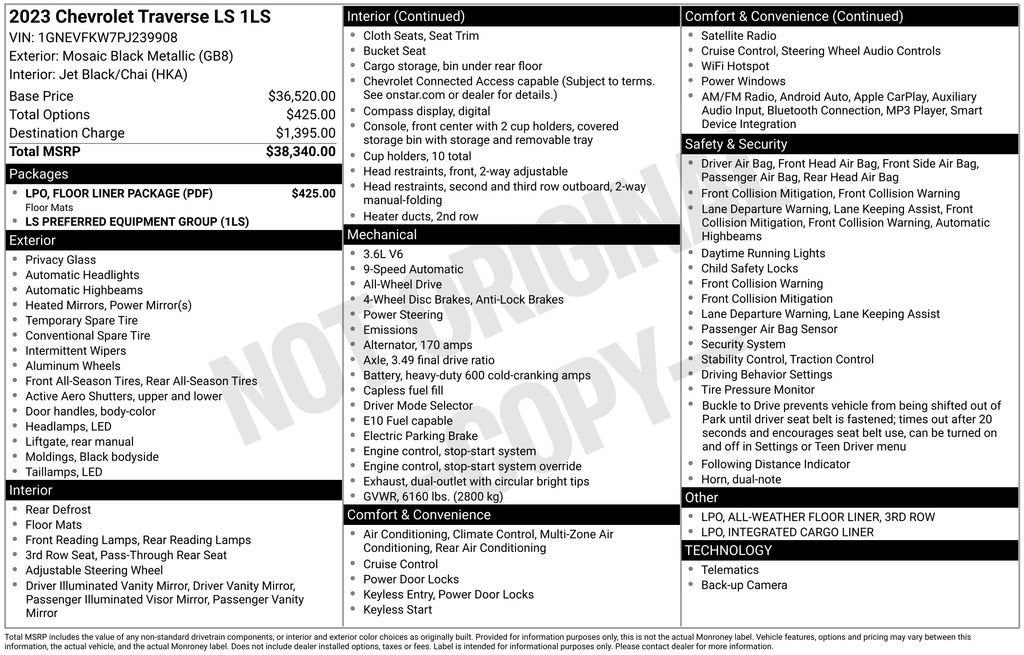 2023 Chevrolet Traverse LS