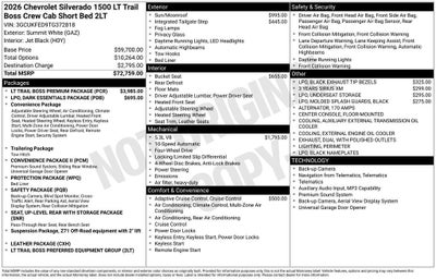 2026 Chevrolet Silverado 1500 LT Trail Boss
