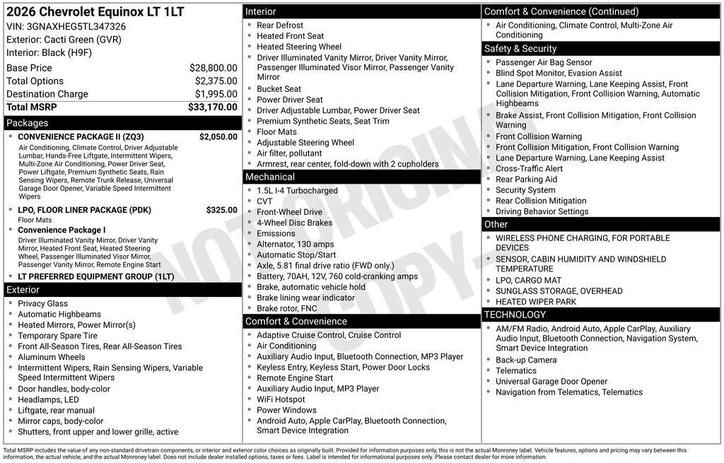 2026 Chevrolet Equinox LT