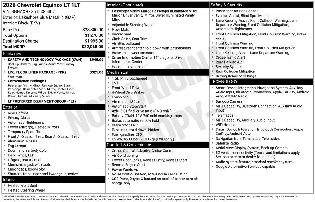 2026 Chevrolet Equinox LT