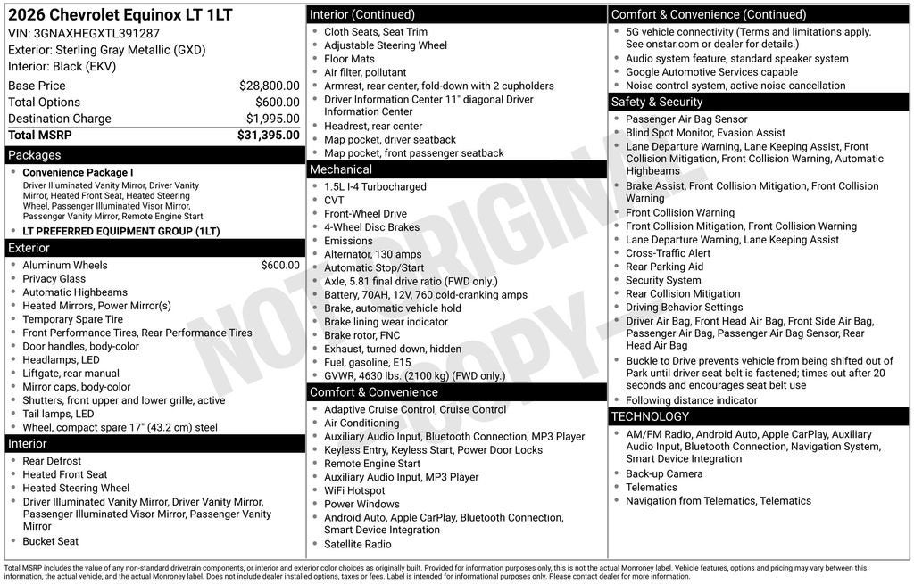 2026 Chevrolet Equinox LT