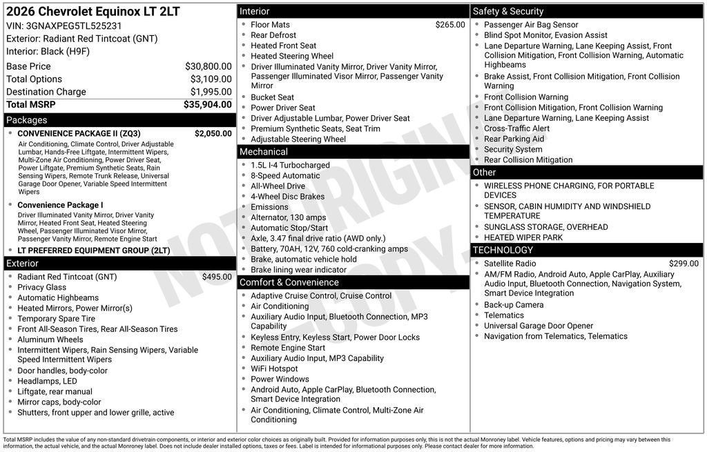 2026 Chevrolet Equinox LT