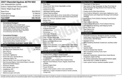 2027 Chevrolet Equinox ACTIV