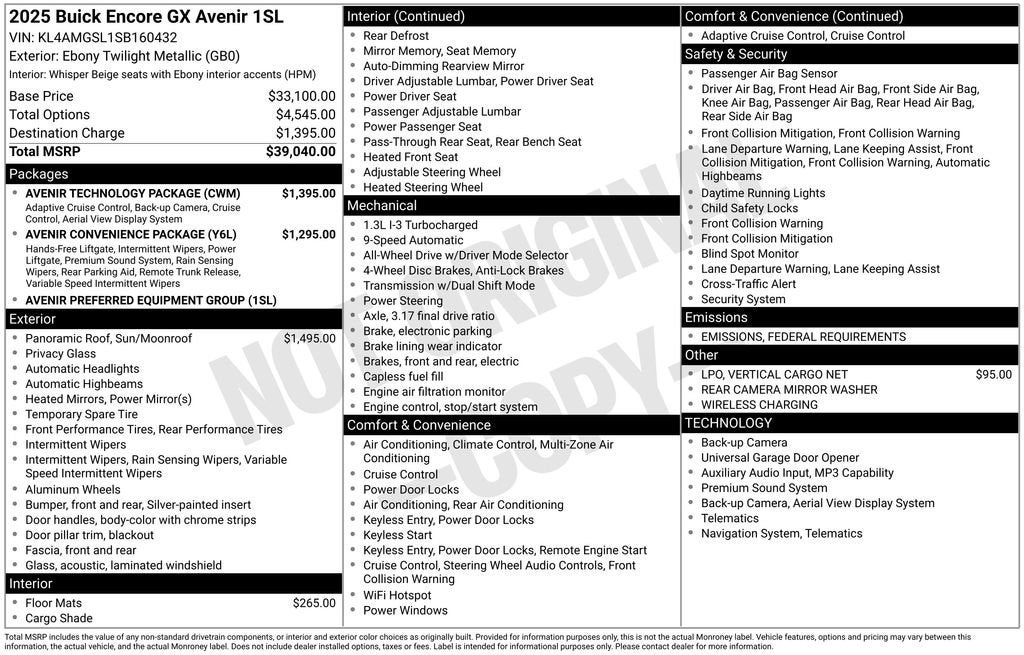 2025 Buick Encore GX Avenir